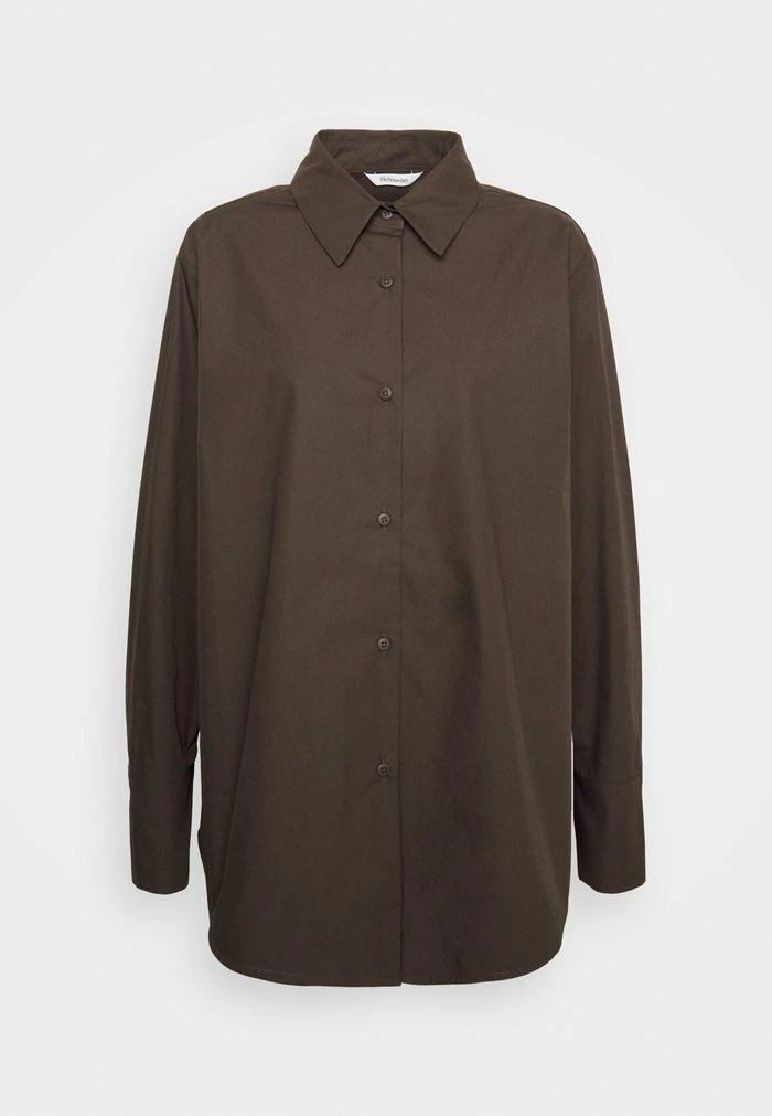 BLAOU - Button-down blouse - brown Holzweiler BLAOU - Button-down Blouse - Brown -Holzweiler shop 012cd7e136d145eb980a1a47c796b816