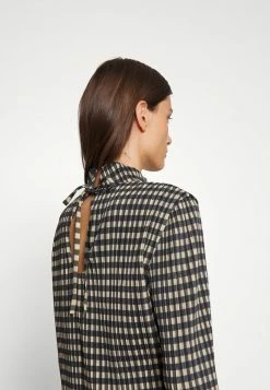 Holzweiler GALIA CHECK DRESS - Day Dress - Beige Check -Holzweiler shop 03775d16bcee46059b778bb0928bd2b5