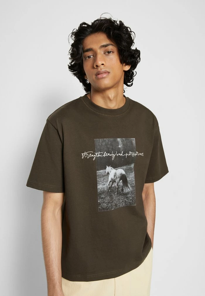 FLEUR TEE - Print T-shirt - grey Holzweiler FLEUR TEE - Print T-shirt - Grey -Holzweiler shop 0cde00032b5f433fbb7b6328625f057c