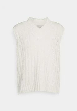 Holzweiler LUVI DIAMOND VEST - Jumper - Ecru -Holzweiler shop 15af5407fa604f808a15192575a25733