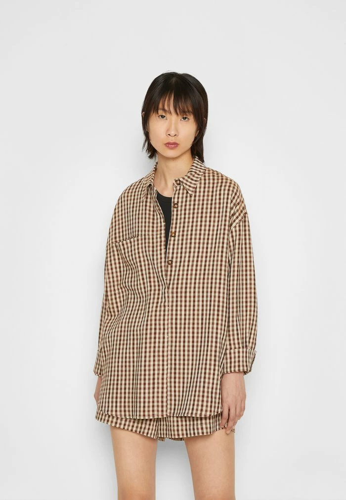 DAIS SHIRT - Button-down blouse - brown Holzweiler DAIS SHIRT - Button-down Blouse - Brown -Holzweiler shop 18368a06654c44149ac5aaab78d8cc09