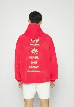 Holzweiler RIVERS LOGOS HOODIE - Hoodie - Red -Holzweiler shop 1ad00e4a316e43248c39f8c70426212c