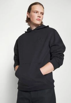 Holzweiler COOPER EMBROIDERY HOODIE - Hoodie - Black -Holzweiler shop 2dcfc2226881487a99be19ce9c498899