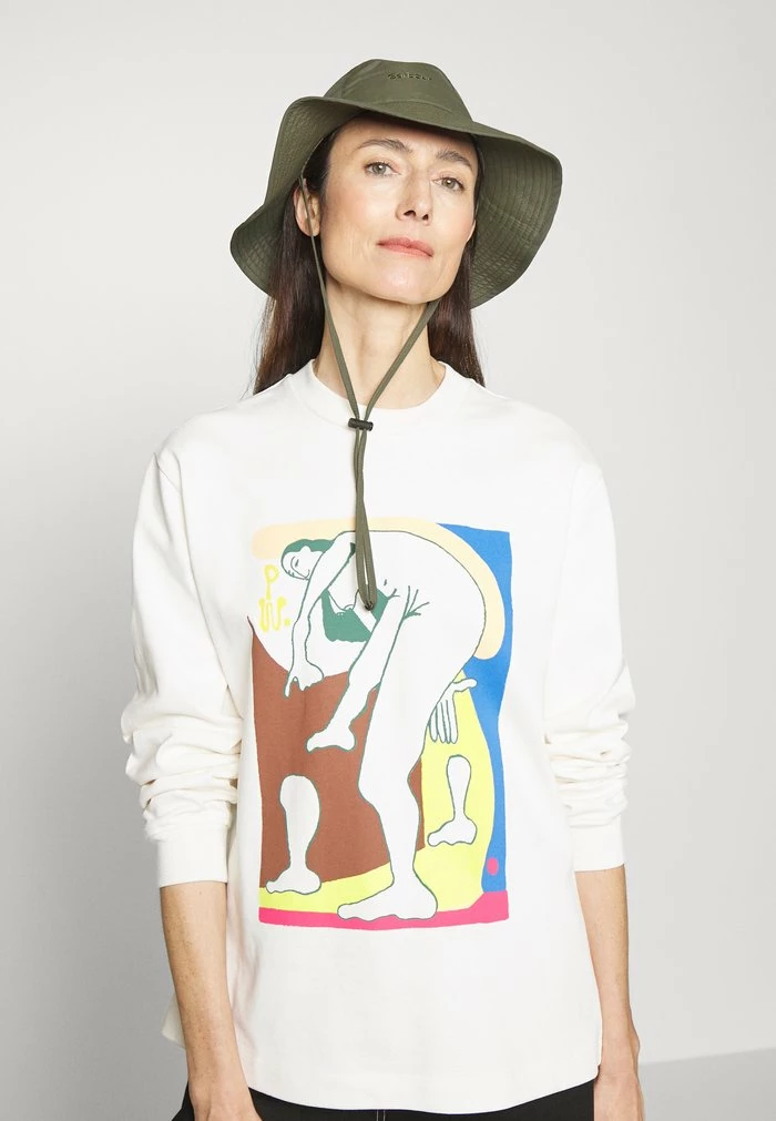 LURING MOVEMENT - Sweatshirt - ecru Holzweiler LURING MOVEMENT - Sweatshirt - Ecru -Holzweiler shop 37f7631f6a3f487c8881efbfeda142b3