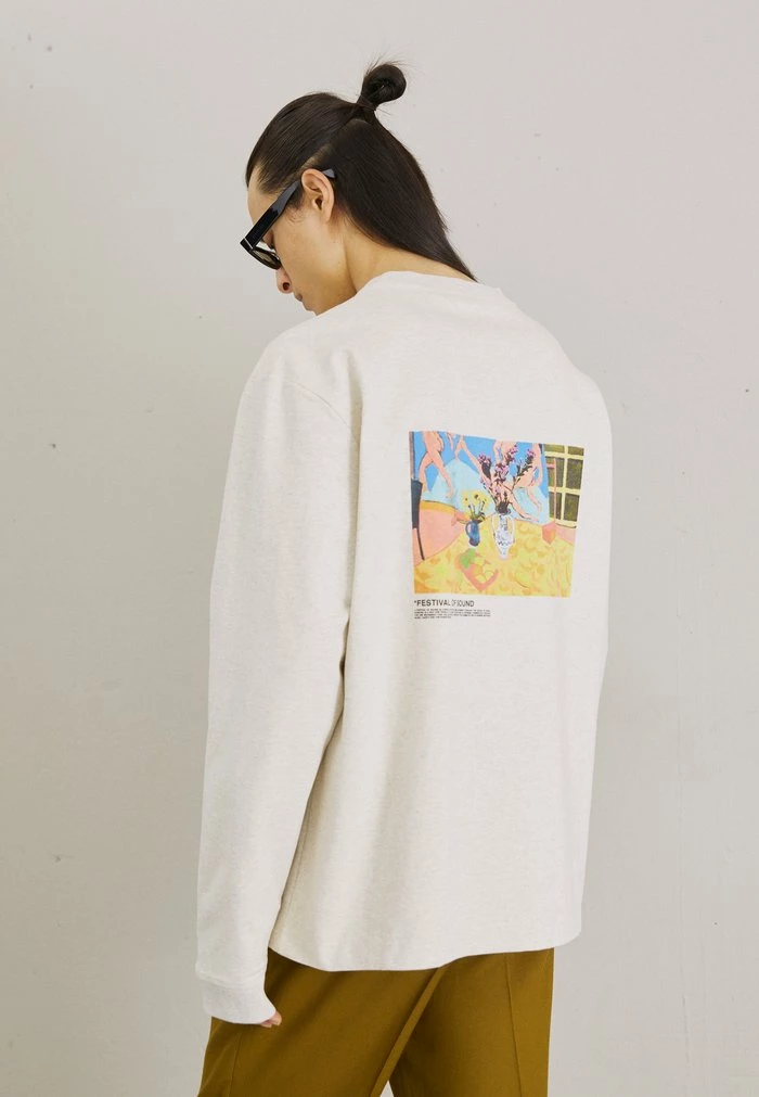 BLOOM NATIONAL CREW - Sweatshirt - grey mix Holzweiler BLOOM NATIONAL CREW - Sweatshirt - Grey Mix -Holzweiler shop 387f518dc744416c8b97a21e05dae192