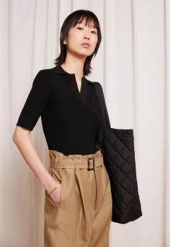 Holzweiler SMOOTH - Print T-shirt - Black