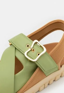 Holzweiler NATIONAL BLOCKED - Platform Sandals - Green -Holzweiler shop 42206b4166de4245be112bf947d3c22c