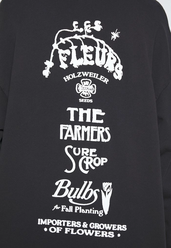 PLACE PRINT HOODIE - Sweatshirt - black Holzweiler PLACE PRINT HOODIE - Sweatshirt - Black -Holzweiler shop 4c7b1379a6cd4551b62cdccf9831578c