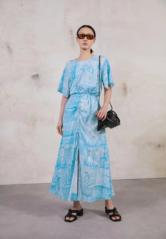 CARRY DRESS - Maxi dress - blue mix Holzweiler CARRY DRESS - Maxi Dress - Blue Mix -Holzweiler shop 53bfe118284642658691a84c685a91b6