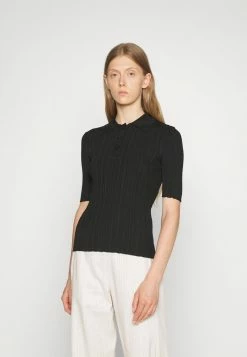 Holzweiler SMOOTH - Polo Shirt - Black -Holzweiler shop 54982fb34dcd4986928f0ae65b7a623f