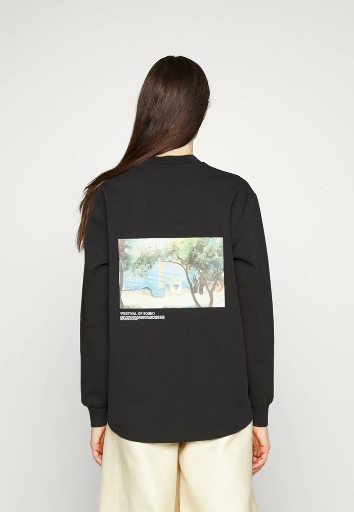 LURING NATIONAL - Long sleeved top - black Holzweiler LURING NATIONAL - Long Sleeved Top - Black -Holzweiler shop 5f6172bdbc2246f1bbda9721f66e0069