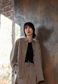 Holzweiler DAIS SHIRT - Button-down Blouse - Brown