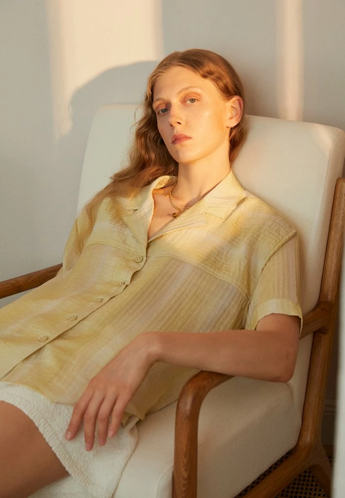 EDGAR - Button-down blouse - yellow Holzweiler EDGAR - Button-down Blouse - Yellow -Holzweiler shop 63b01238de8b49138812c7431ce16e26