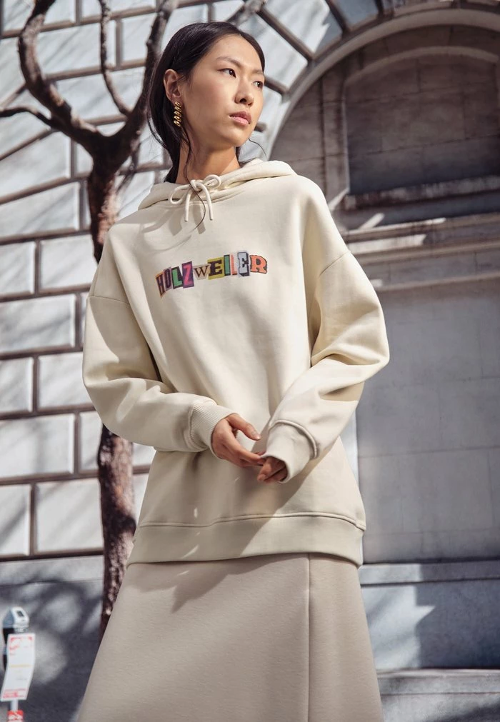 PLACEBO HOODIE - Sweatshirt - ecru Holzweiler PLACEBO HOODIE - Sweatshirt - Ecru -Holzweiler shop 64081ed4a89c4f19a752f2d0a7173d99