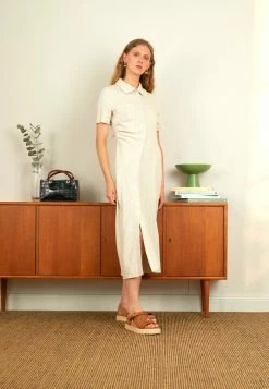 Holzweiler PEPP DRESS - Shirt Dress - Sand