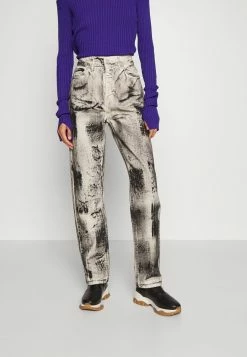 Holzweiler PAINT TROUSER - Straight Leg Jeans - Black Mix