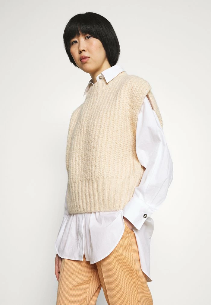 SILA VEST - Jumper - ecru Holzweiler SILA VEST - Jumper - Ecru -Holzweiler shop 717d0f1b799f4daab84b5b224ca528f2