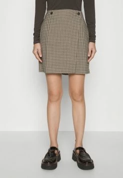 Holzweiler ERINA CHECK SKIRT - Mini Skirt - Beige