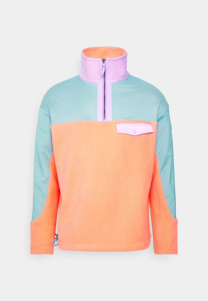 HANGER HALF ZIP UNISEX - Fleece jumper - coral/lilac Holzweiler HANGER HALF ZIP UNISEX - Fleece Jumper - Coral/lilac -Holzweiler shop 81a95cec5dc7497e9332e49b661f39c5