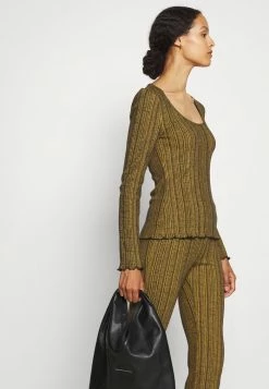 Holzweiler TOULOUSE MELANGE TROUSER - Trousers - Yellow 6 Holzweiler TOULOUSE MELANGE TROUSER - Trousers - Yellow -Holzweiler shop 8ab2b11d7a954947944c8c02da7c2bba