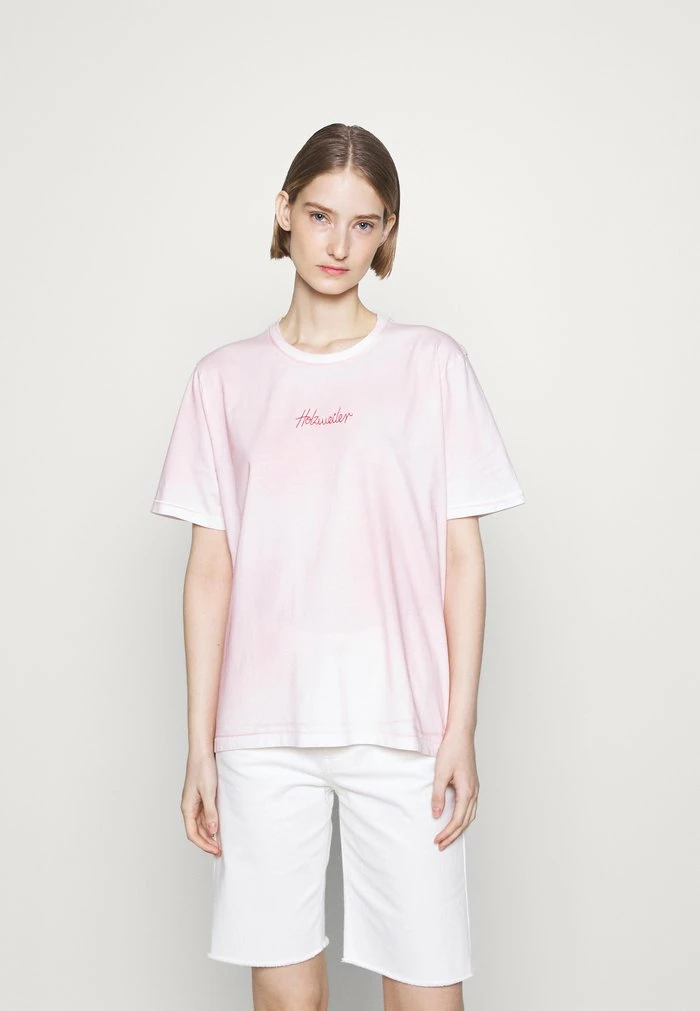 KJERAG SPRAY TEE - Print T-shirt - lt. pink Holzweiler KJERAG SPRAY TEE - Print T-shirt - Lt. Pink -Holzweiler shop 8ce6d675996843e3960bd4a11b7aafb6