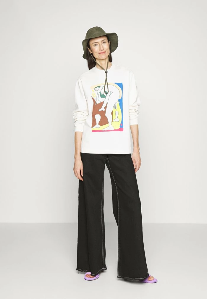 LURING MOVEMENT - Sweatshirt - ecru Holzweiler LURING MOVEMENT - Sweatshirt - Ecru -Holzweiler shop 91999ebd91ff4829bcb8f8519377407d