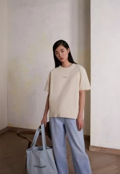 Holzweiler KJERAG OSLO TEE - Basic T-shirt - Ecru