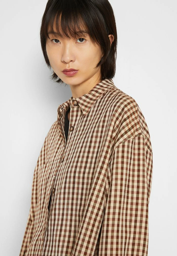 DAIS SHIRT - Button-down blouse - brown Holzweiler DAIS SHIRT - Button-down Blouse - Brown -Holzweiler shop 996367eba452429fb3a3e644a5f3e5b8