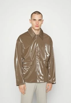 Holzweiler HUG JACKET - Faux Leather Jacket - Brown