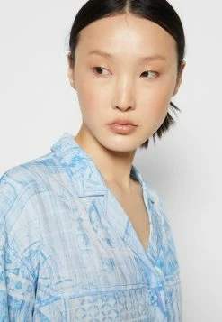 Holzweiler EDGAR SHIRT - Button-down Blouse - Blue Mix -Holzweiler shop a15c06ecbef8466894d543101c61db3e