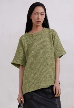 Holzweiler FIELD TEE - Basic T-shirt - Green Mix