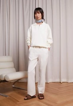 Holzweiler TUBE TROUSER - Tracksuit Bottoms - White