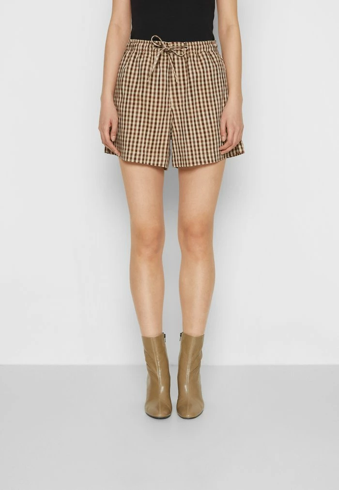 MUSAN CHECK - Shorts - brown check Holzweiler MUSAN CHECK - Shorts - Brown Check -Holzweiler shop a52a726128194e7ca8491621afa9efdb