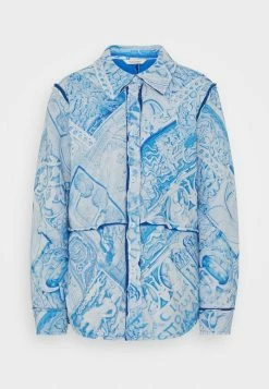 Holzweiler BINO SHIRT JACKET - Short Coat - Blue Mix -Holzweiler shop ad2d9aee4d934771b2b523dd02d6c417