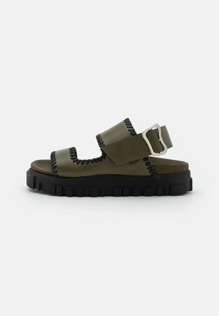 TVEITA - Platform sandals - army Holzweiler TVEITA - Platform Sandals - Army -Holzweiler shop b13c35fb46f94795b204113c806814c2