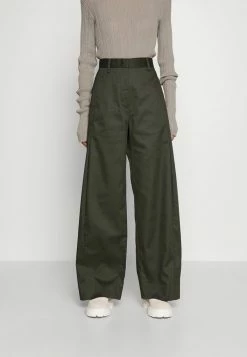 Holzweiler VIDDA TROUSERS - Trousers - Dark Green