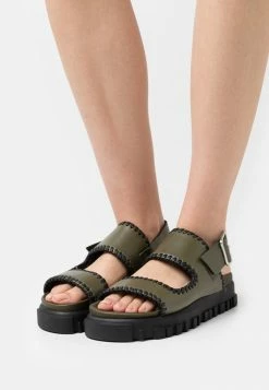 Holzweiler TVEITA - Platform Sandals - Army