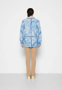 Holzweiler BINO SHIRT JACKET - Short Coat - Blue Mix -Holzweiler shop b87090be028b488c829b02e3ed22e82a