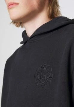 Holzweiler COOPER EMBROIDERY HOODIE - Hoodie - Black -Holzweiler shop bb716f702b1b4c729ff89b1ccaf062d8