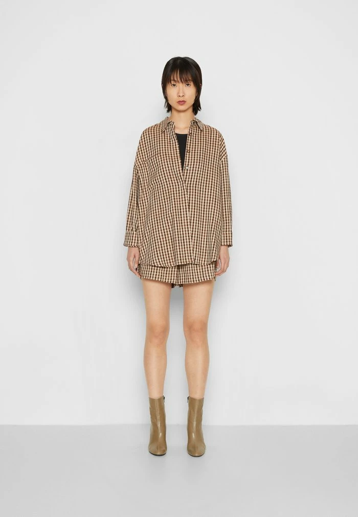 DAIS SHIRT - Button-down blouse - brown Holzweiler DAIS SHIRT - Button-down Blouse - Brown -Holzweiler shop bfe207aad0e540bb943e0dfe9aec73c7