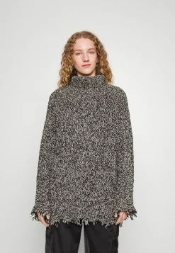 Holzweiler DORY KNIT SWEATER - Jumper Dress - Black Mix