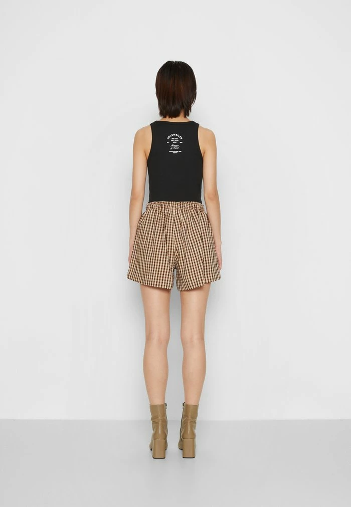 MUSAN CHECK - Shorts - brown check Holzweiler MUSAN CHECK - Shorts - Brown Check -Holzweiler shop d187dfe186de40d582cd2dd7cba2af58