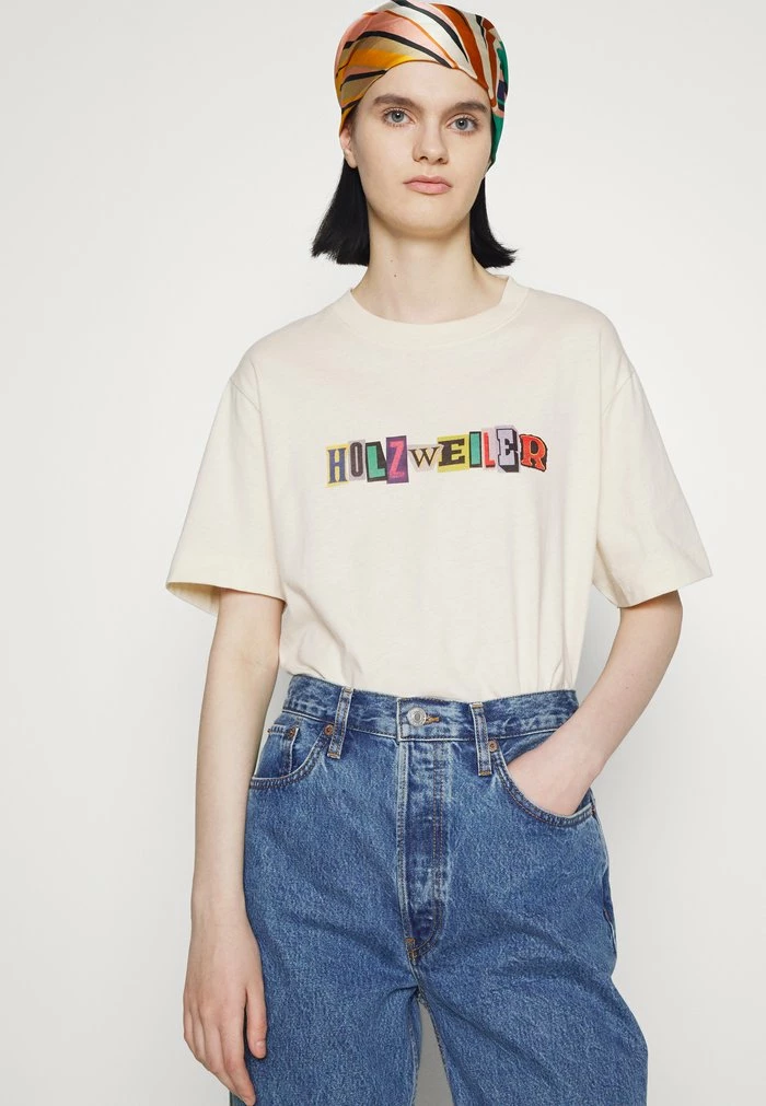 KJERAG TEE - Print T-shirt - off-white Holzweiler KJERAG TEE - Print T-shirt - Off-white -Holzweiler shop d90603867948423092ce9860923761b5