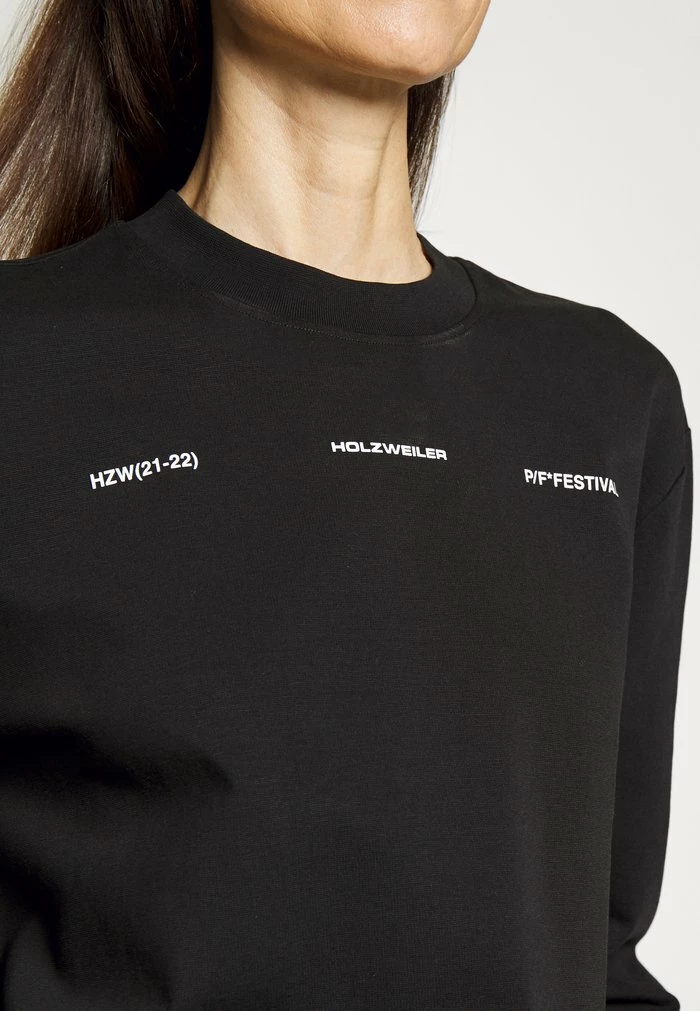 LURING NATIONAL - Long sleeved top - black Holzweiler LURING NATIONAL - Long Sleeved Top - Black -Holzweiler shop dcd6ddb8f46e46318b28abd28e47b9a1