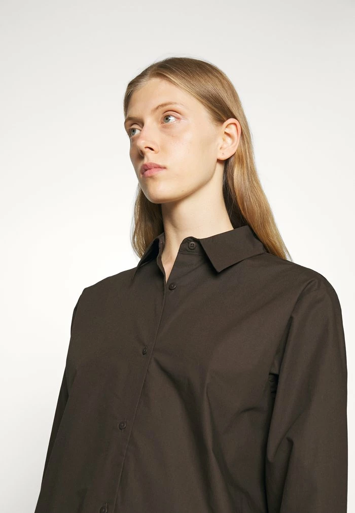 BLAOU - Button-down blouse - brown Holzweiler BLAOU - Button-down Blouse - Brown -Holzweiler shop e0a5f870f6c04772b35545ba53412fb5
