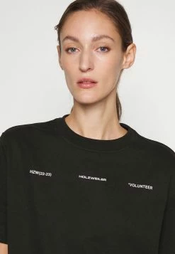 Holzweiler Print T-shirt - Black 5 Holzweiler Print T-shirt - Black -Holzweiler shop e0ecc24283fb445d9c875e6c6a2beb9c