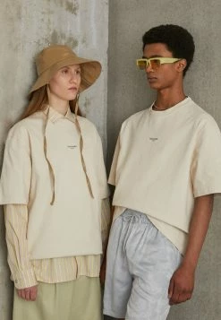 Holzweiler RANGER OSLO TEE UNISEX - Basic T-shirt - Ecru 5 Holzweiler RANGER OSLO TEE UNISEX - Basic T-shirt - Ecru -Holzweiler shop e30421fbd7b948288dae78b58c50088d