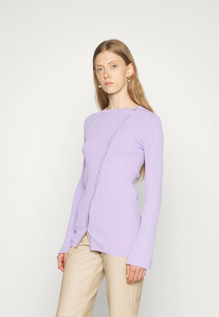 BARBARA CARDIGAN - Cardigan - lilac Holzweiler BARBARA CARDIGAN - Cardigan - Lilac -Holzweiler shop e489cc92e72d480a9dd412266774f498