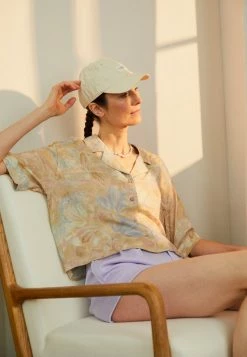 Holzweiler EDGAR CROPPED - Button-down Blouse - Orange Mix -Holzweiler shop edf38f7f7d0041a7ad408f2eba0bb81d