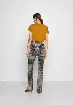 Holzweiler GILLY CHECK TROUSER - Trousers - Beige -Holzweiler shop f4cbedf0119c44bebd8f2e6cff6a7be7